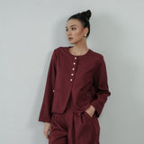 Marioka Burgundy Blazer