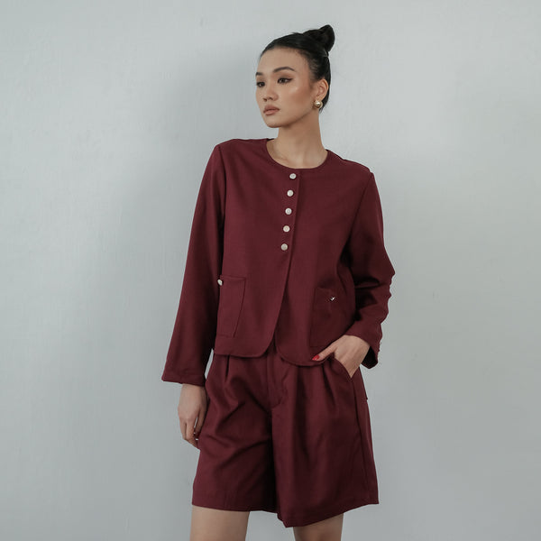 Marioka Burgundy Blazer