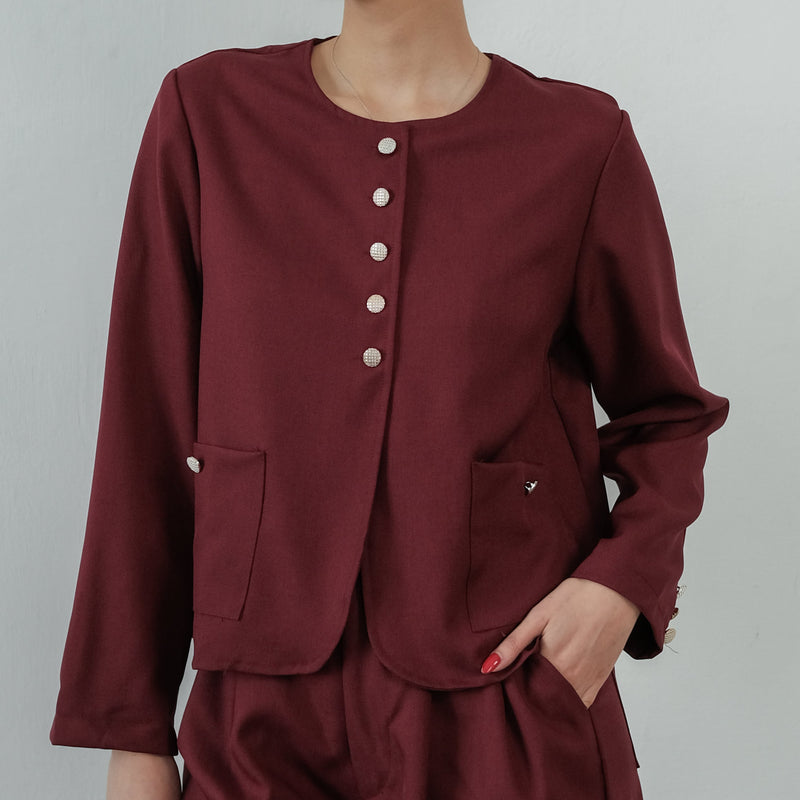 Marioka Burgundy Blazer