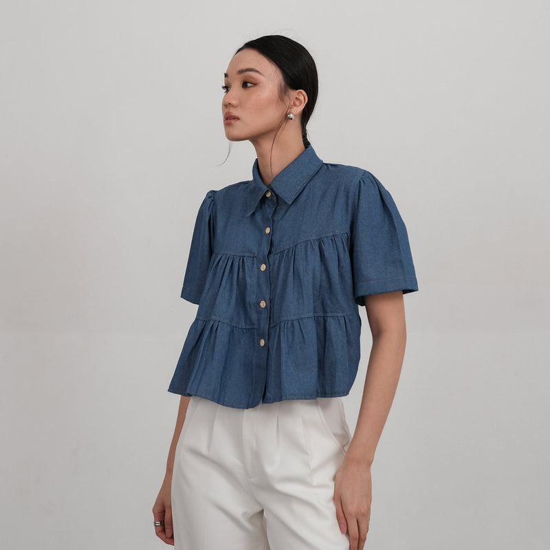 Misawa Denim Blue Top